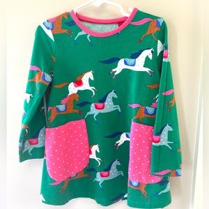 Mini Boden Girls Jersey Pocket Tunic Dress